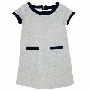 Gap Kids Gray Black Short Sleeve Dress Sz XS 4